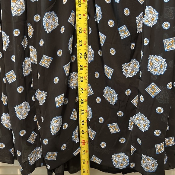 NWT Free People Turn Turn Long Sleeve Sheer Mini dress Medallon Print - Picture 11 of 11